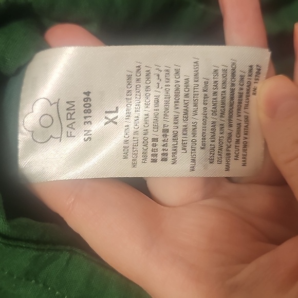 Farm Rio Green Leaf Lea Mini Dress - Picture 10 of 10